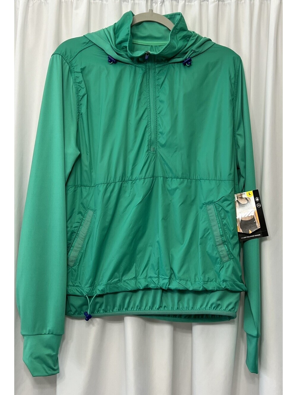 Avia Women's Green 1/4 Zip Pullover Hoodie Size L (12/14) NEW